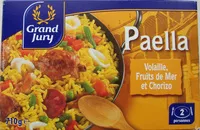 Mängden socker i Paella (Volaille, Fruits de Mer et Chorizo) 2 personnes