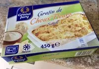 Mängden socker i Gratin de choux-fleurs surgelé