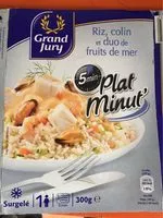 Mängden socker i Plat Minut' Riz, colin et duo de fruits de mer