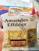 Mängden socker i Amandes effilées