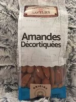 Mängden socker i Amande décortiquées