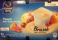 Mängden socker i Yaourt aux fruits mixés brassé sans morceaux