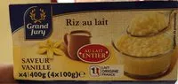 Mängden socker i Riz au lait entier saveur vanille