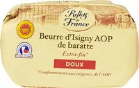 Mängden socker i Beurre d'Isigny AOP de baratte - Doux