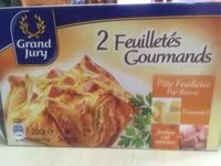 Mängden socker i 2X100G Feuilletes Jambon / Emmental Grand Jury