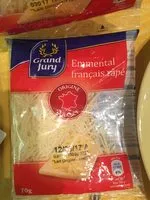 Mängden socker i Emmental français râpé