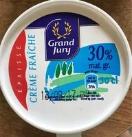 Mängden socker i Crème fraîche épaisse