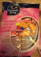 Mängden socker i Bonbons tendres aux arômes fruits