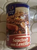 Mängden socker i Saucisses aux lentilles