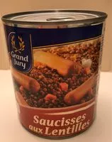 Mängden socker i Saucisses aux Lentilles