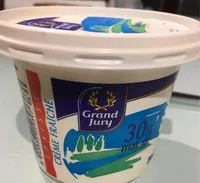 Mängden socker i Crème fraîche épaisse (30% mat. gr.)