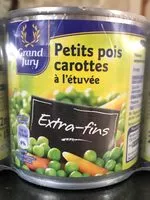 Mängden socker i Lot 3X1 / 4 Petits Pois Extra Fins Carottes Grand Jury