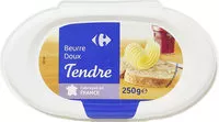 Mängden socker i Beurre tendre Doux