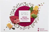 Mängden socker i Pâtes de fruits aromatisées