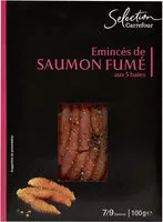 Mängden socker i Emincés de Saumon fumé aux 5 baies