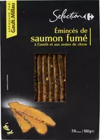Mängden socker i Émincés de saumon fumé à l'aneth et aux zestes de citron