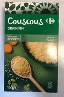 Mängden socker i Couscous fin
