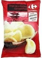 Mängden socker i Chips de crevettes, recette vietnamienne