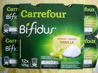 Mängden socker i Bifidus* saveur vanille