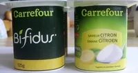 Mängden socker i Bifidus* saveur citron