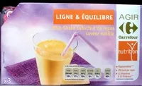 Mängden socker i Milk-Shake substitut de repas, saveur vanille (x 3)