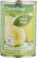 Mängden socker i Poires Williams demi-fruits sirop léger
