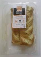 Mängden socker i Feuilletés tressés jambon emmental