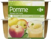 Mängden socker i Pomme Dessert de fruits