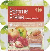 Mängden socker i POMME FRAISE Dessert de fruits