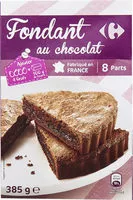 Mängden socker i Fondant au chocolat