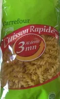 Mängden socker i Fusilli cuisson rapide 3mn Al dente