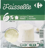 Mängden socker i Faisselle Moulée à la main