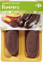 Mängden socker i Boudins noirs aux Pommes