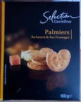 Mängden socker i Palmiers au beurre & fromages