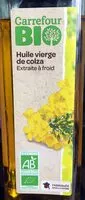 Mängden socker i Huile vierge de colza