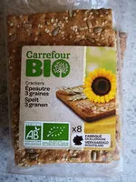 Mängden socker i Crackers épeautre 3 graines