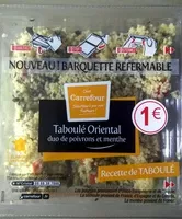 Mängden socker i Taboulé Oriental duo de poivrons et menthe