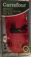 Mängden socker i Bresaola