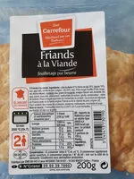 Mängden socker i Friand à la Viande