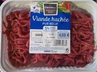Mängden socker i Viande hachée pur boeuf (5% MG)