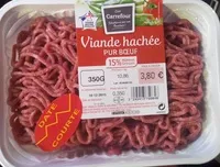 Mängden socker i Viande hachée pur boeuf (15% MG)