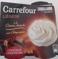 Mängden socker i Liégeois Chocolat