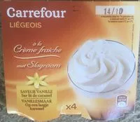 Mängden socker i Liégeois Saveur vanille sur lit de caramel