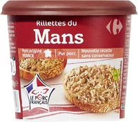 Mängden socker i Rillettes du Mans Pur porc