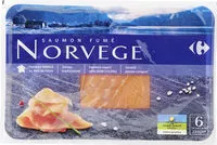 Mängden socker i Saumon fumé Norvège