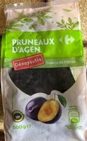 Mängden socker i Pruneaux d'Agen dénoyautés