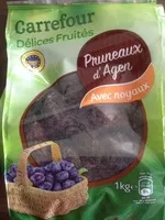 Mängden socker i Pruneaux d'Agen avec Noyaux
