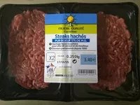 Mängden socker i Steak haché pur boeuf