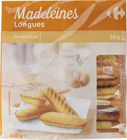 Mängden socker i Madeleines longues Moelleuses