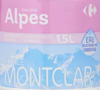 Mängden socker i Eau minerale naturelle des alpes
